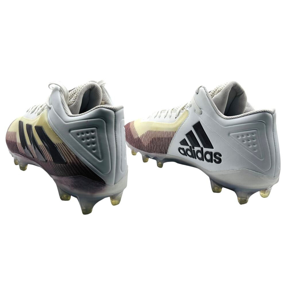NWT Adidas Freak 23 Men's Football Cleats White /Maroon Lace Up Size 14 - Picture 9 of 11